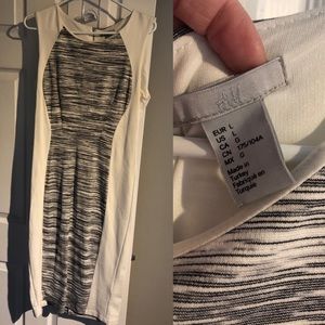 White & Grey H&M Midi